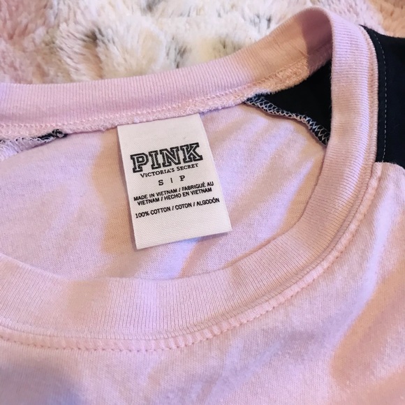 Victoria’s Secret PINK sequin bling long sleeve tee - Picture 3 of 4